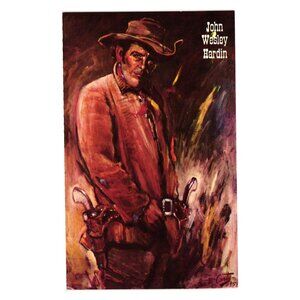 John Wesley Hardin Gunfighters Of The Old West Collectors Card Artwork McCarty